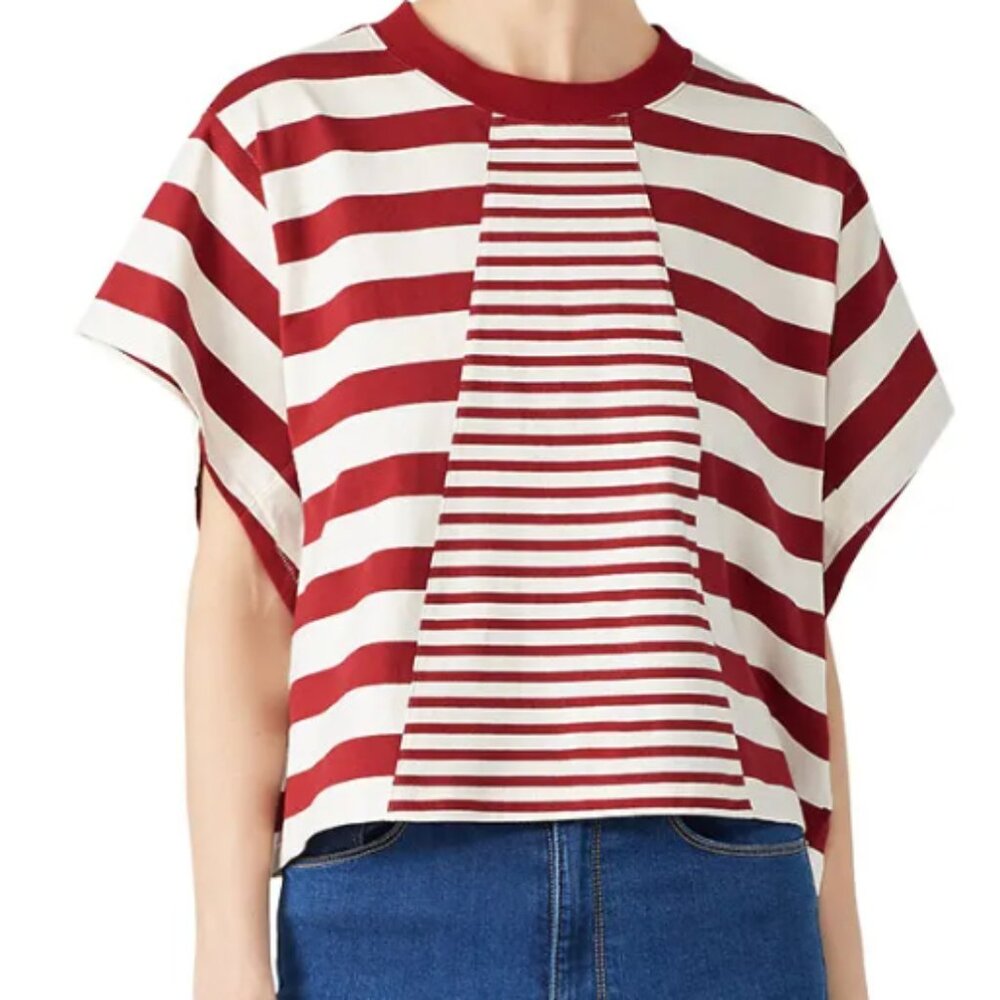 Current/Elliott Tex Stripe Tee Size 0/S $210